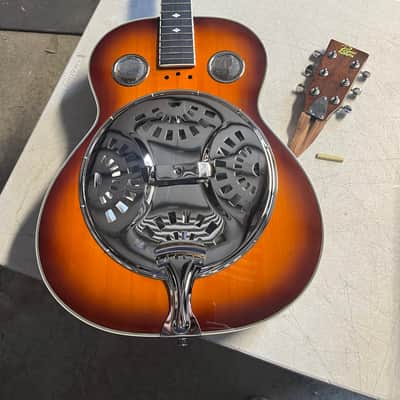 Rogue Classic spider resonator guitar, round neck, u fix it headstock broke off image 1
