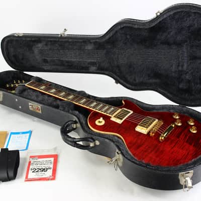 Gibson USA 50s Les Paul Standard Plus 2006 | Black Cherry Flametop Gold Hardware AA Top image 8