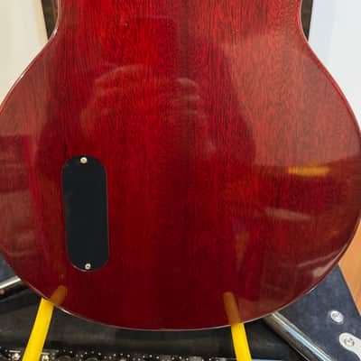 Gibson 1958 Custom Shop Les Paul Junior Double Cut in Cherry Red Nitro, P~90 Dog-Ear, New Dealer Trade, VOS, COA, Faux Alligator HSC and Fab SetUp! image 15