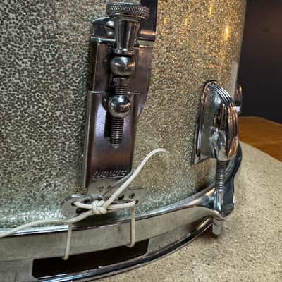 Ludwig 14x10" Snare Drum 1966 - Silver Sparkle Bild 4