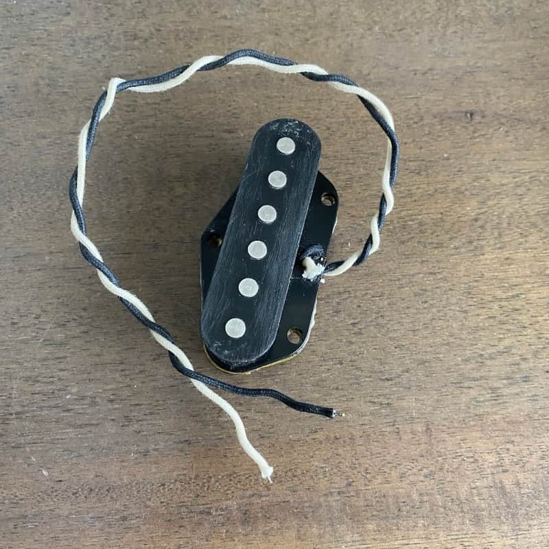 Unknown Tele Bridge flat pole pickup 6.3k pushback wire image 1