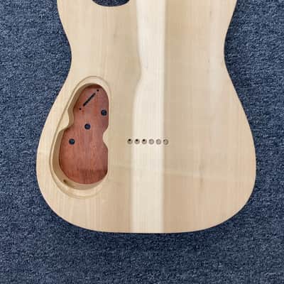 KSG HSS Super Strat Style Body - Maple Body with Padauk Top image 7