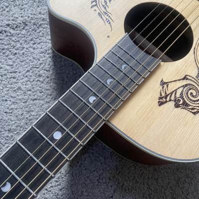 Luna 40 Inch Acoustic Guitar, Spruce Top, Mahogany Body, Pau Ferro Fingerboard image 3