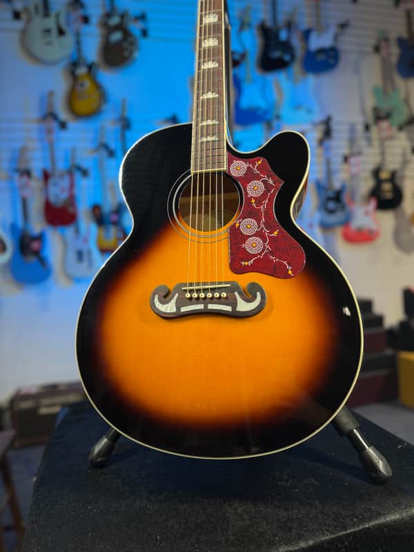 Epiphone J-200 Studio EC Acoustic-electric Guitar - Antique Natural GET PLEK'D! 550 image 1