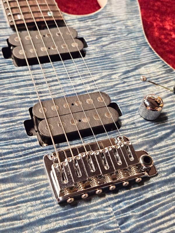 T's Guitars DST-Pro 24 5A Flame Maple -Trans Blue Denim- ≒3.27kg