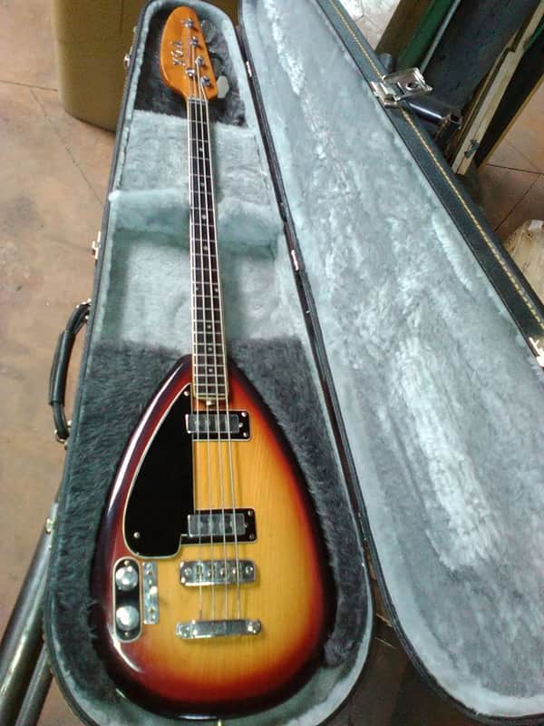 Vox Teardrop bass lefty  sunburst image 1