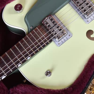 Gretsch G6118T-SGR Players Edition Anniversary 2-Tone Smoke Green Bigsby image 6