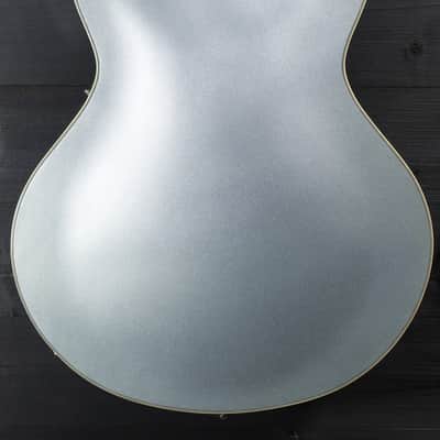 Eastman T64 Trapeze Iced Blue Metallic Hollowbody Electric Guitar image 5