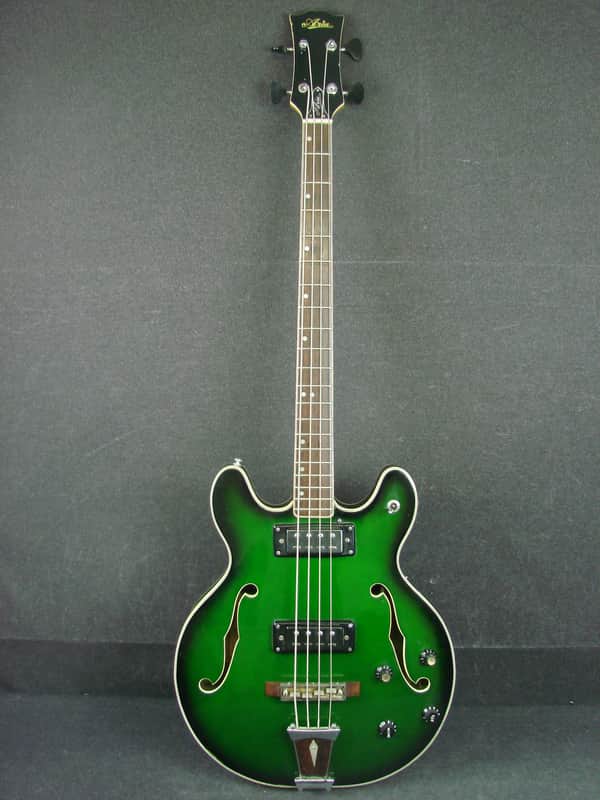 Vintage Aria Made in Japan Model 1410 Hollow Body Electric Bass Guitar image 1
