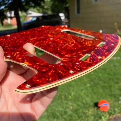 Celluloid Tortoise Pickguard For Fender Made In Japan 60's Mustang Relic Aged Wide Beveled Edges image 5