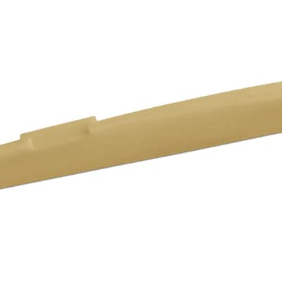 Unbleached 75 x 10 x 3.2 mm Compensated B with Slanted Bass Bone Saddle – Fits Some Post-2000 Epiphone® Guitars image 1