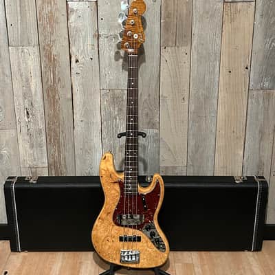 New Fender Custom Shop Artisan Maple Burl Jazz Bass, Rosewood Fingerboard, Aged Natural, Comes With Pro Setup and Ships Fast! image 17
