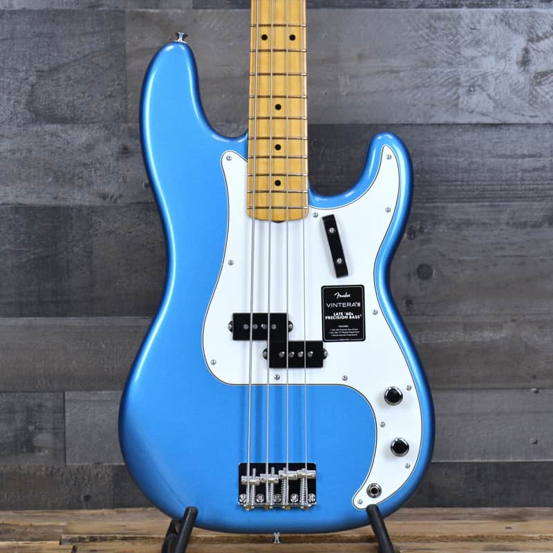 Fender Vintera III Late 60s Precision Bass - Lake Placid Blue with Gigbag image 1