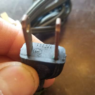 Yazaki one (1) 117V Power Cord Electric Cable cut Japan, not Phalo Vintage non-polarized black 1940s-1960s image 4