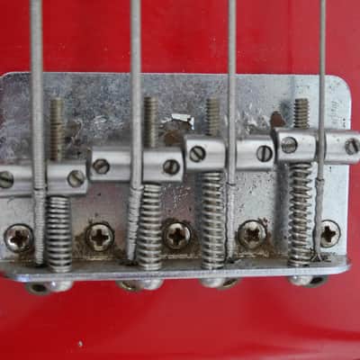1969 Fender Precision Bass PJ Specs Fiesta Red Refin w/ OHSC Cheney England image 19