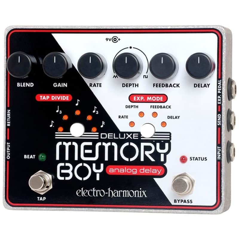 Electro-Harmonix EHX Deluxe Memory Boy Analog Delay Effects Pedal with Tap Tempo image 1