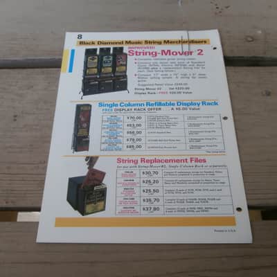 Vintage 1971-1972 Black Diamond Strings Catalog/Price List! Rare, Original Case Candy, Paperwork! image 3