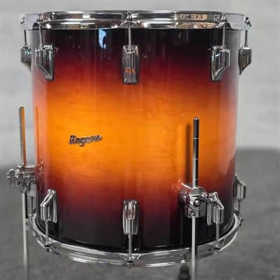 Used Rogers Powertone 4pc Drum Set Vintage Sunburst Lacquer - Very Good image 8