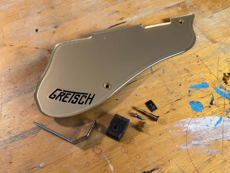 Vintage 1960s Gretsch Original Gold Pickguard Complete Electric Guitar '60s USA image 1