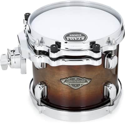 Tama Starclassic Performer Mounted Tom - 7 inches x 8 inches  Burnt Sienna Burst image 2