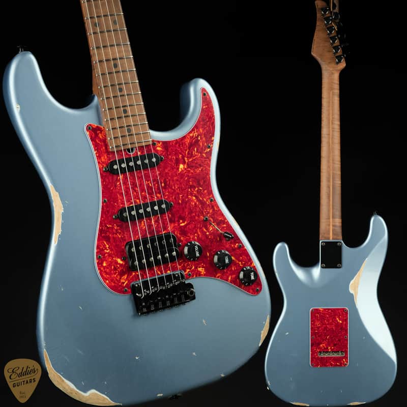 2024 - Suhr Eddie's Guitars Exclusive Classic S Antique Roasted - Ice Blue Metallic image 1