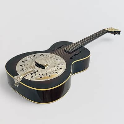 Recording King RR-41-VS Rattlesnake Wood Body Resonator Guitar - Vintage Sunburst image 10
