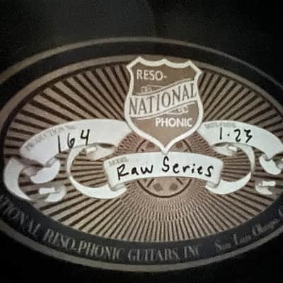 2023 National Resophonic Raw Steel, 12 fret w/Lollar Tele-Pickup. Previously artist owned. image 12