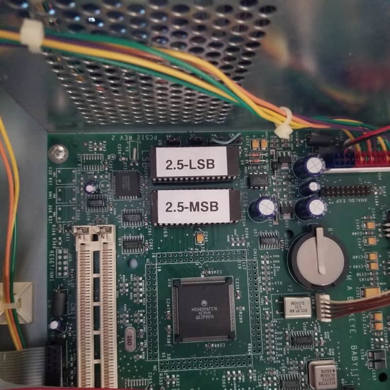 E-MU Systems Darwin OS 2.5 chips ROM version 2.50 eprom upgrade image 1
