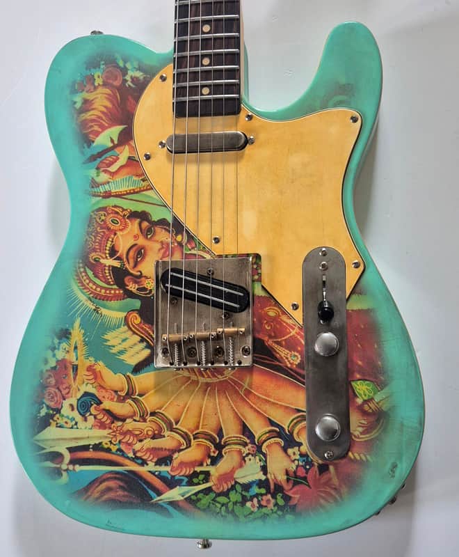 Custom Tele Style guitar,  Nitro, Aged, Alder, double Binding image 1