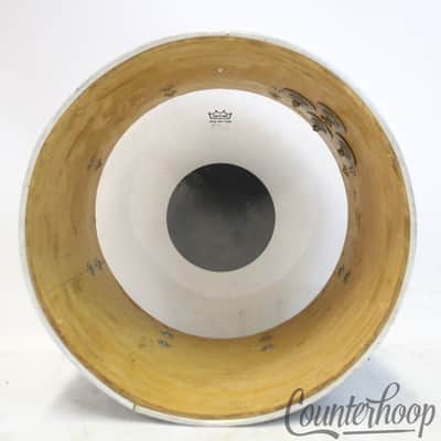 Slingerland 14x10"Black Beauty Concert Tom Drum 70s 5Ply African Mahogany Chrome image 7