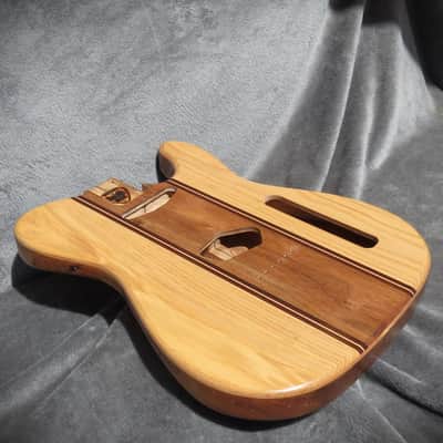 Babik Custom Telecaster Style body, Long board style, Ash on wormy butternut Light weight, Handmade 2026 image 1