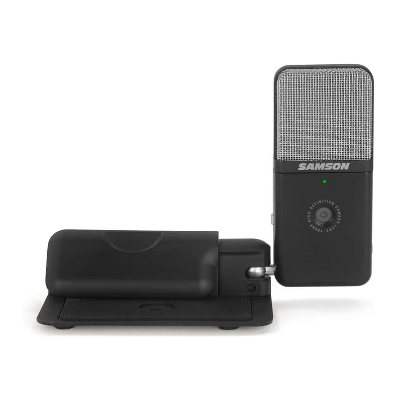 Samson Go Mic Video 1080P HD Webcam and Dual-Pattern USB Microphone (Black) image 1