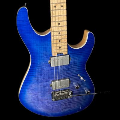 Cort G290 FAT Electric Guitar in Bright Blue Burst image 4