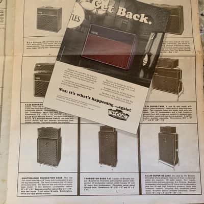 Vox Guitar Catalog Wah Amp 90's image 7
