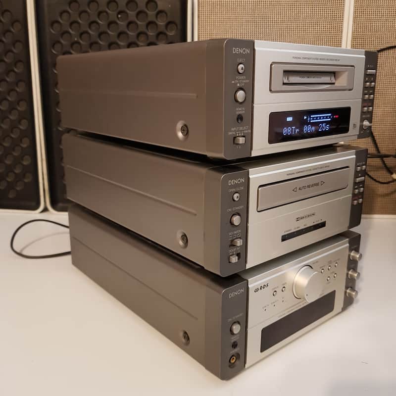 Set DENON Minidisc DMD-M7 Receiver UDRA-M7 Tape Deck DRR-M71998