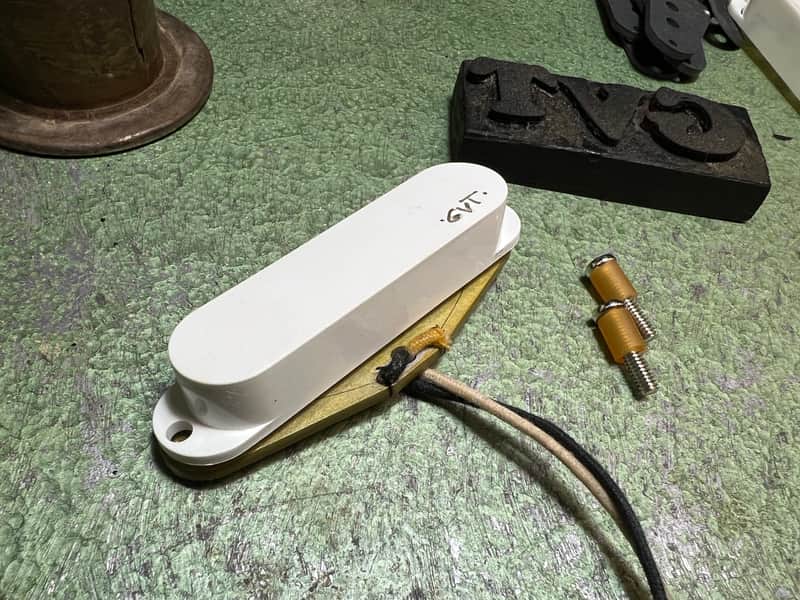 General Vintage Tone Musicmaster ®️ GVT Handwound pickup gray bottom aged image 1