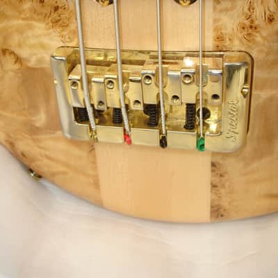 Spector Euro 4 LX 4-String Electric Bass Guitar, Poplar Burl Natural Gloss w/ Bag image 6