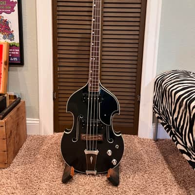 Univox Scroll Headstock Violin Beatle Bass MIJ image 3