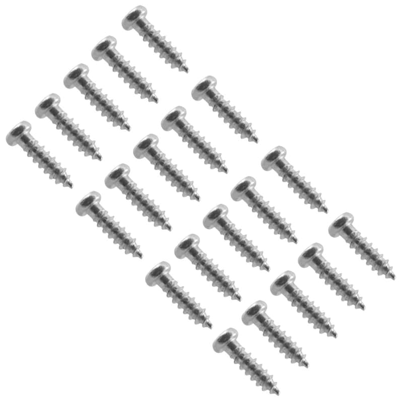 Chrome Replacement Screws for Bass Guitar Pickguard Cover 20 Pack image 1