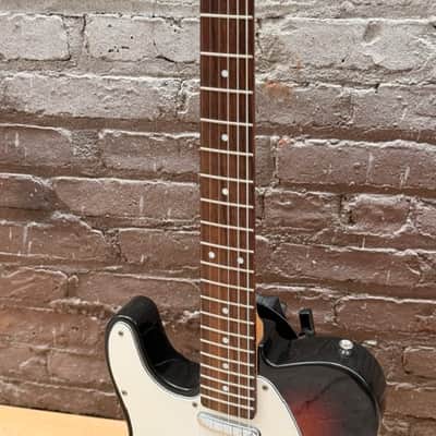 Stagg "T" Style Single-Cut Left-Handed Electric Guitar — Natural / Sunburst image 3