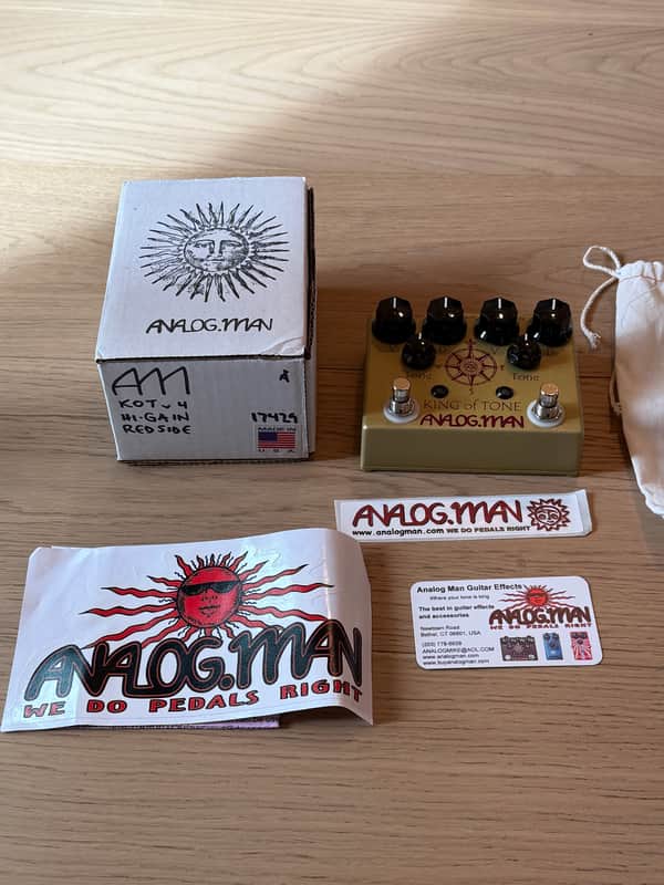 Analogman King of Tone V4 with Red Side High Gain Option | Reverb