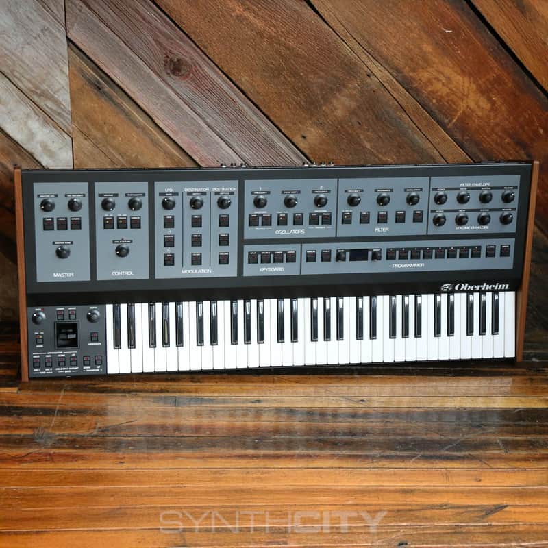 Oberheim OB-X8 61-Key 8-Voice Synthesizer 2022 - Present - Black with Wood Sides image 1