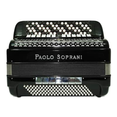 Paolo Soprani 5 Rows Button Accordion 120 Bass made in Italy, C Griff Professional Concert Accordeone de Botones for Adults, 2636 image 1