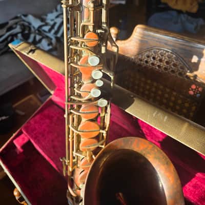 Benetone Tenor Saxophone w/ Original Case Serviced 1950s 1960s image 5
