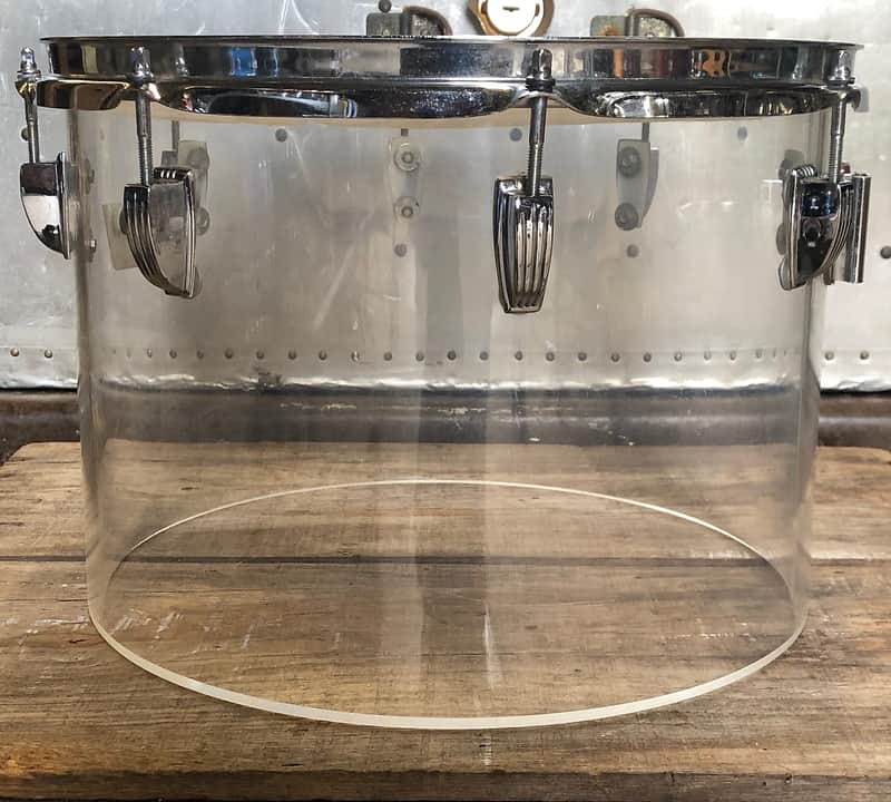 1970s Ludwig Vistalite 10x14" Concert Tom with Single-Color Finish image 3