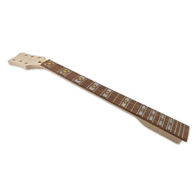 Maple Guitar Neck, 24.75" Scale Electric Guitar Neck 24 Fret with Rosewood Fingerboard - Bolt-On Heel Soild Wood image 2