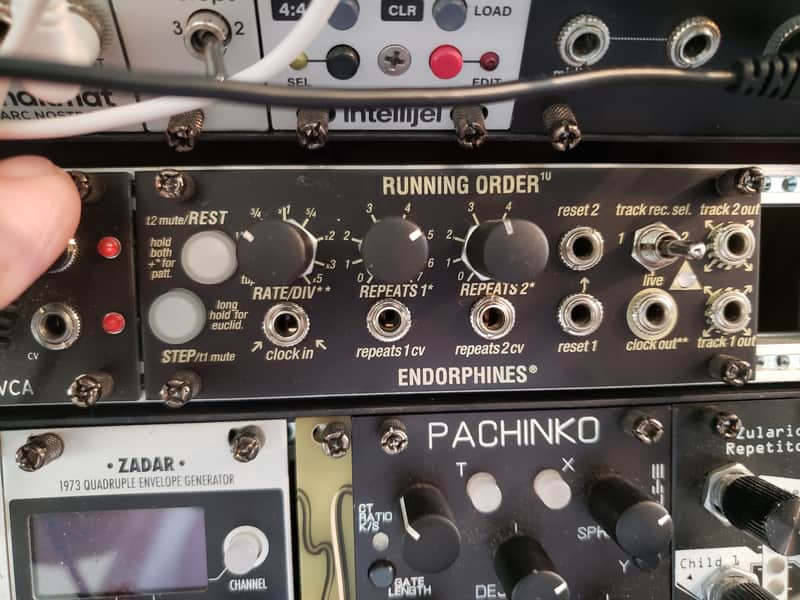 Endorphin.es Running Order 1U Eurorack Synth Module 2022 - Present - Black image 1