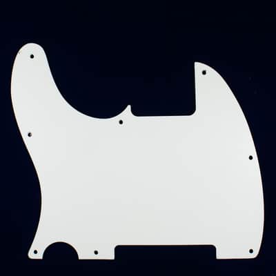 Replacement Tele Esquire Style Guitar pickguard ,4Ply White Pearloid image 3