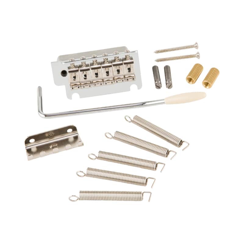 Fender Deluxe Series Stratocaster 2-Point Tremolo Assembly Chrome (Fits Most Player, Deluxe, Classic Player, and Vintera Modified Series Stratocasters) image 1