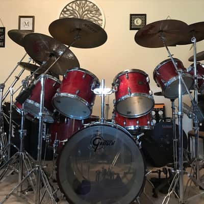 Gretsch Drum Jasper maple USA 1982 Wine red image 4